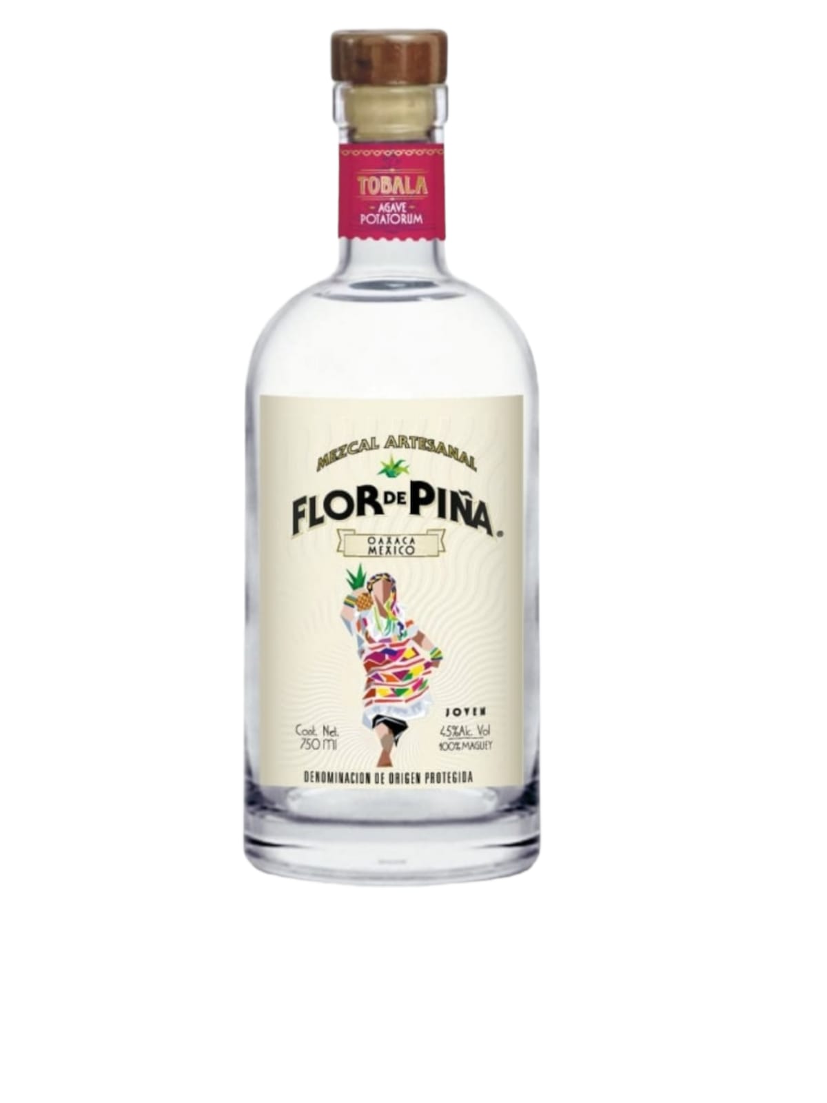 Mezcal Flor de Piña Tobala 750 ml. 45% Vol Alc.