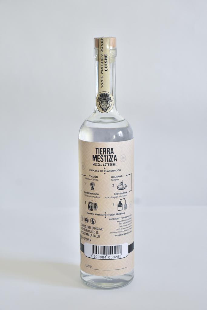 Mezcal Artesanal Tierra Mestizza Cuishe 750 ml. 45% Vol Alc.