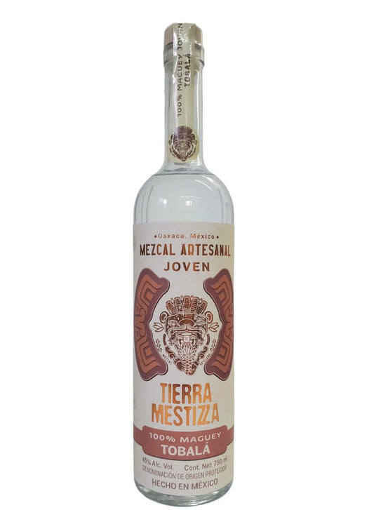 Mezcal Artesanal Tierra Mestizza Tobalá 750 ml. 45% Vol. Alc.